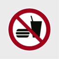 Sticker Eten en drinken verbodenArtboard 1-80