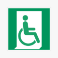 Sticker-nooduitgang-invaliden-(ISO-7010,-E030)