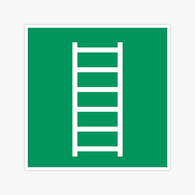 E059-ISO-7010-veiligheidssticker-Escape-Ladder