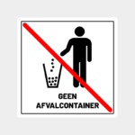 sticker geen afval containerArtboard 1-8