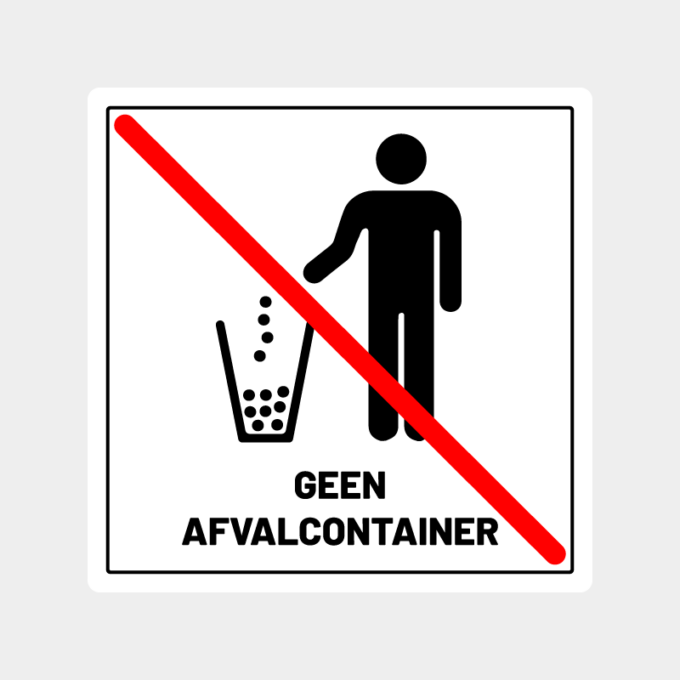 sticker geen afval containerArtboard 1-8