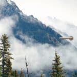 Deurposter deursticker sticker poster bergen wolken avontuur landschap natuur