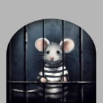 muursticker muis bajes gevangenis knaagdieren