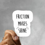 laptop sticker small friction makes shine laptop waterbottle