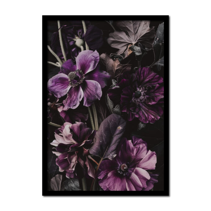 paarse-bloemen-vintage-oud-Posters-woonkamer-slaapkamer-kinderkamer-keuken-ideeen-inspiratie-goedkoop-store